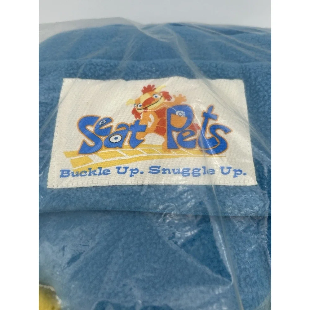Seat Pets Kids Seat Belt Cover Travel Pillow Blue Monster AWTY Stuffed‎ Animal